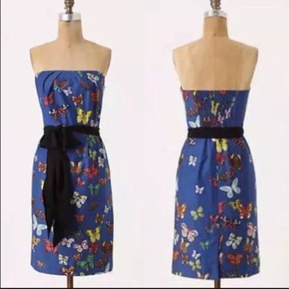 Anthropologie NWT Natalie lete Paris Butterfly Dress Sz 4